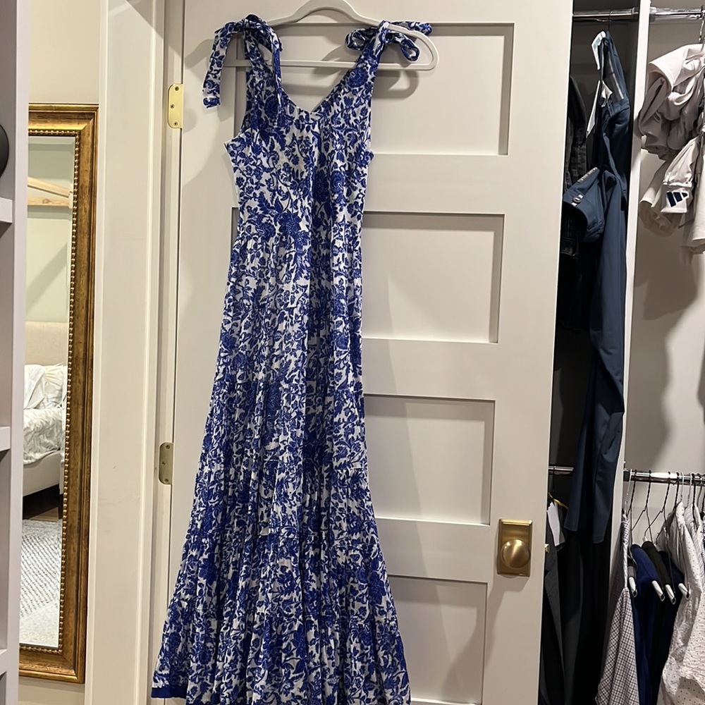 Free People Blue & White floral dress